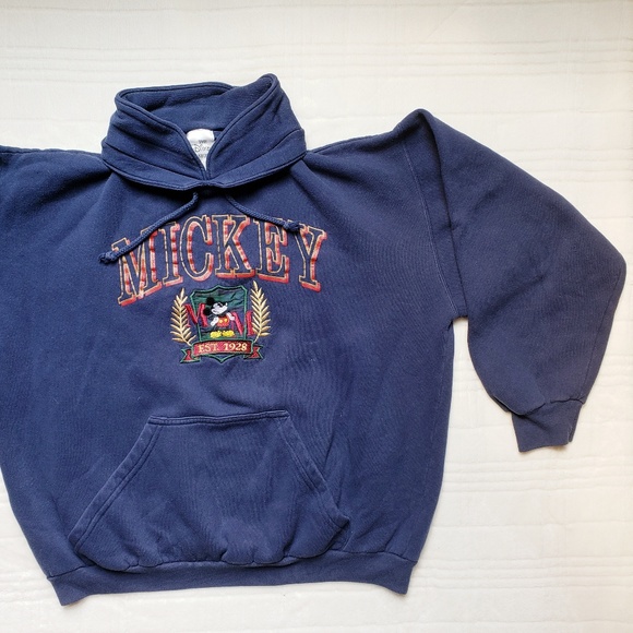 Vintage Disney Store 'Mickey' Blue Crewneck Large - Picture 7 of 7